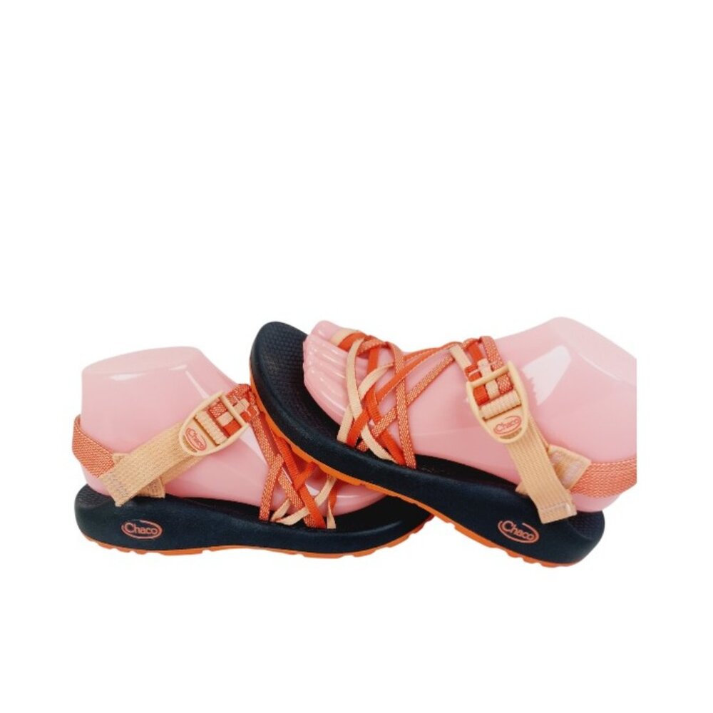 Chaco Women's Orange Red Z Cloud X2 Cross Strap Trail Hiking Sandal Size 8